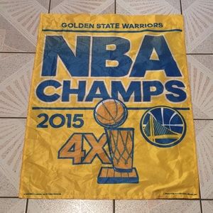 2015 Golden State Warriors NBA Champs Flag